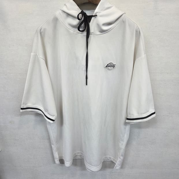 Nba la 레이커스 빈티지 후드 져지반팔 m