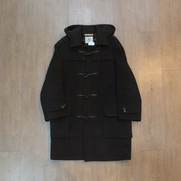 Gloverall x J.Press 메리노 울 더플 코트 그레이