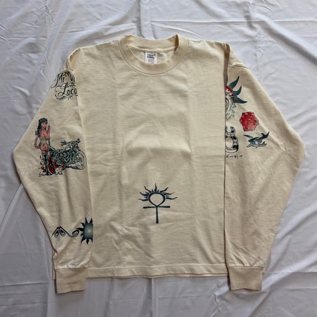 [XL] 90s 데니스 로드맨 타투 롱슬리브