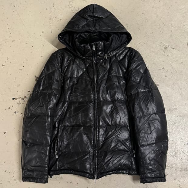 quilting detail real leather padding