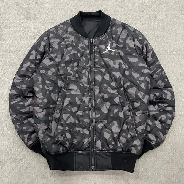 95 조던 리버시블 카모 항공 점퍼