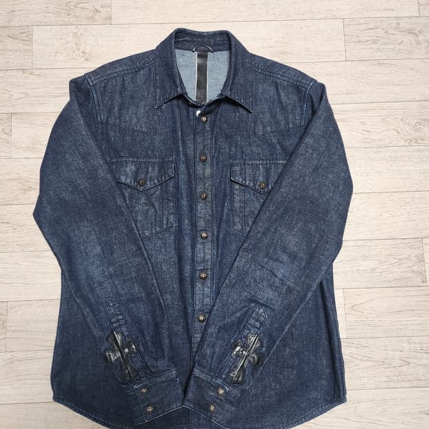 크롬하츠 크로스패치 웨스턴 청셔츠 m