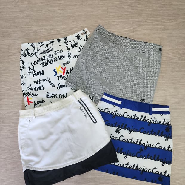 까스텔바쟉 골프 스커트3종데쌍트1종 일괄