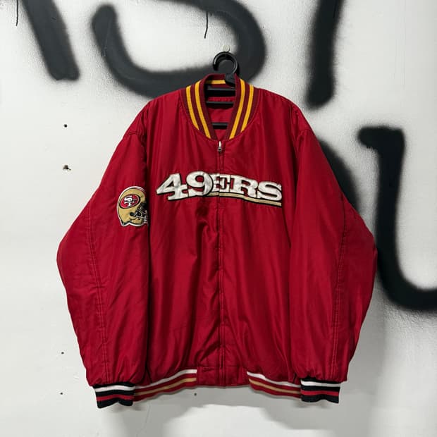 00s NFL 올드스쿨 빅사이즈 샌프란시스코 49ers 리버시블 자켓