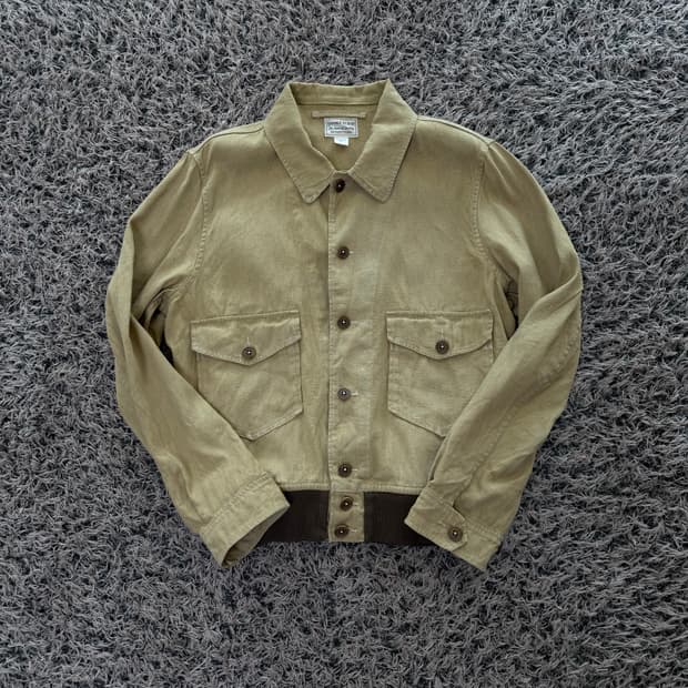 더블알엘 린넨 플라이트 자켓