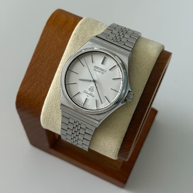 세이코 Seiko 쿼츠 실버웨이브