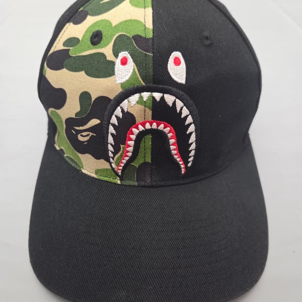 베이프 abc카모 샤크 스냅백 볼캡