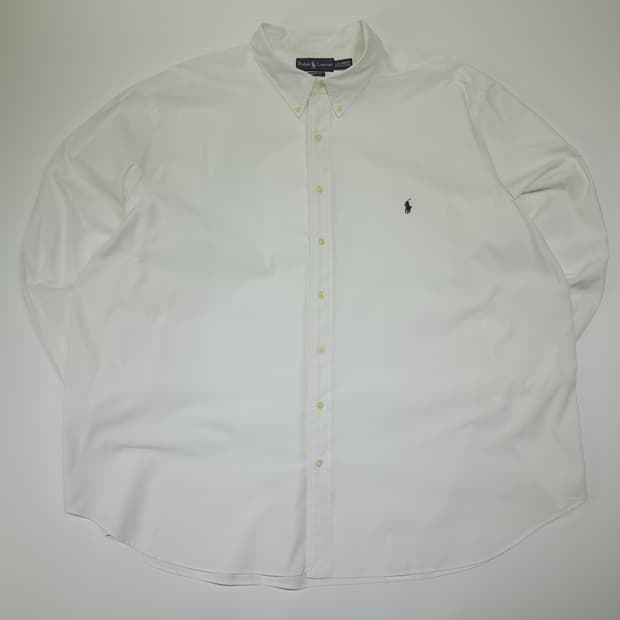 CL478 4XB 폴로 코튼 버튼다운 화이트 셔츠 남방
