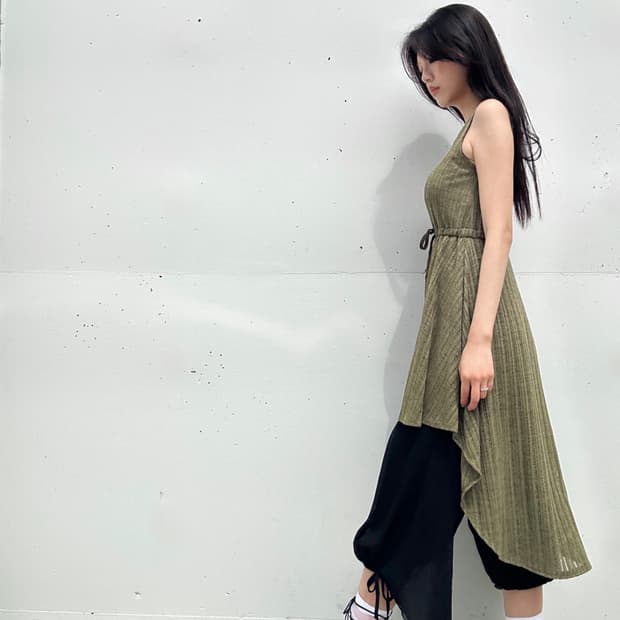 West string unbalanced sleeveless & ops 