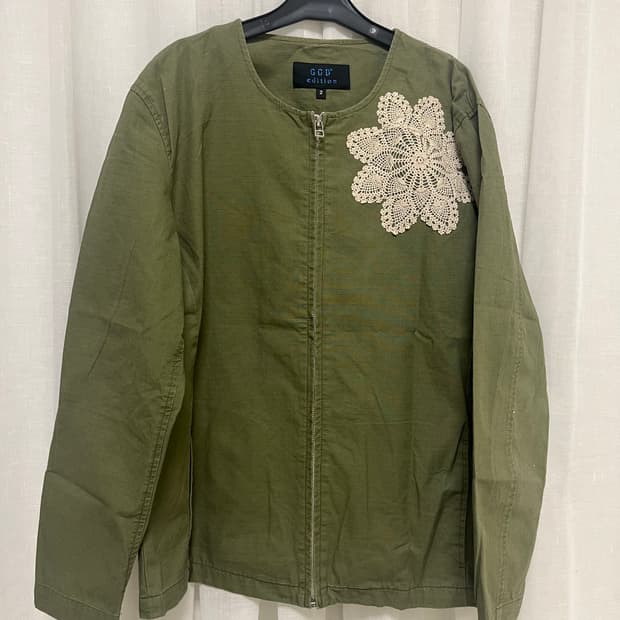 일본 빈티지 플라워 야상 자켓