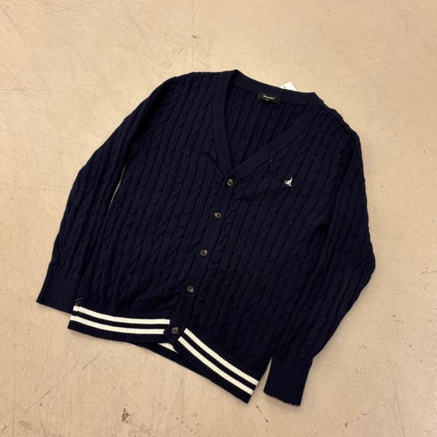 빈폴 네이비 케이블 가디건