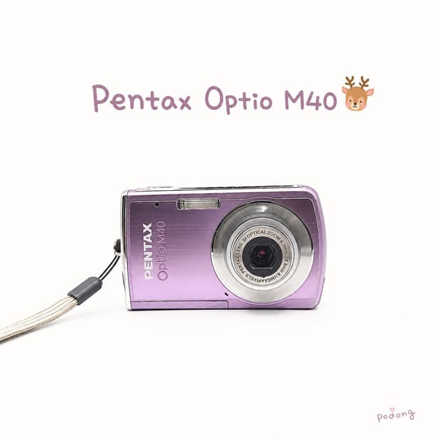 한글지원💜 펜탁스 Optio M40 퍼플 ✨ 데일리 감성💕
