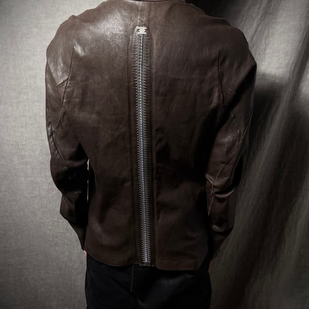 Isaac Sellam Back Spine Leather Jacket