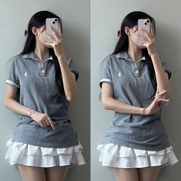 폴로 반팔 카라티