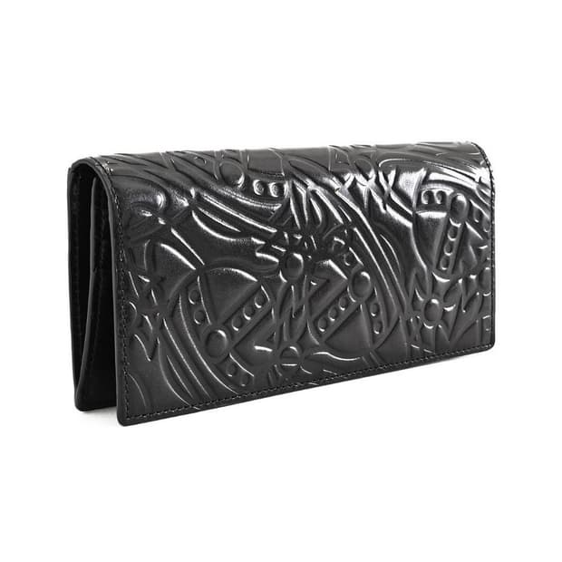 비비안웨스트우드 일본판 orb라인 음각 엠보 장지갑