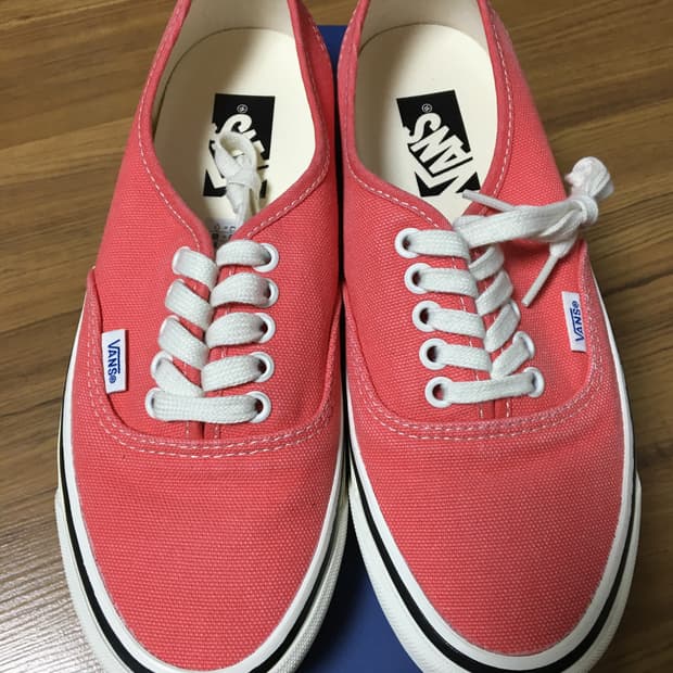 반스 LX 어센틱 44 덕 캔버스 코랄