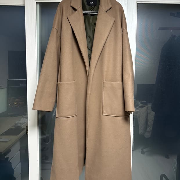 DBYM 카멜 오버핏 롱코트