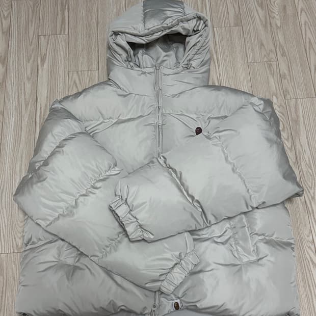 베이프 그레이 패딩