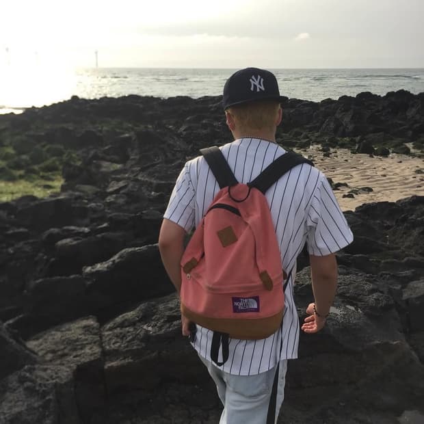 노스페이스 퍼플라벨 데이백 백팩 가방 핑크 PL02