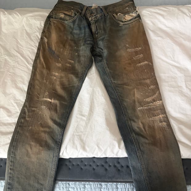 돌체앤가바나 워싱 디테일 데님 48 사이즈