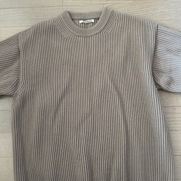 [4] Auralee wool rib knit