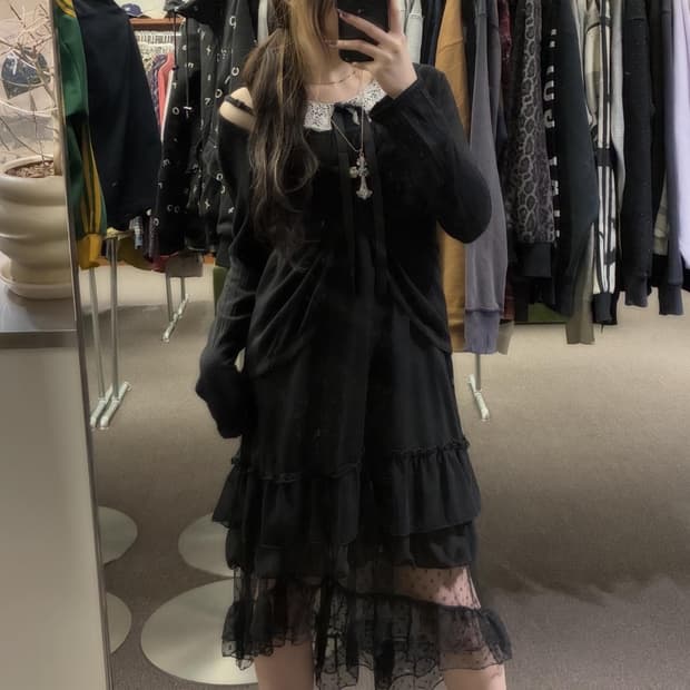 Midnight Coquette Look 🐈‍⬛🎀