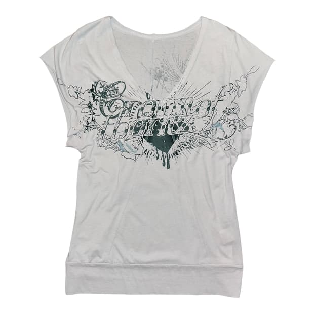 레터링 프린팅 반팔티 y2k펑크갸루