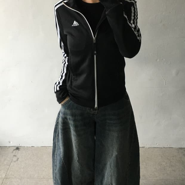 아디다스 삼선 트랙탑져지