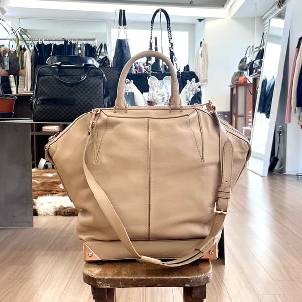 알렉산더 왕 베이지 레더 사첼 에밀백