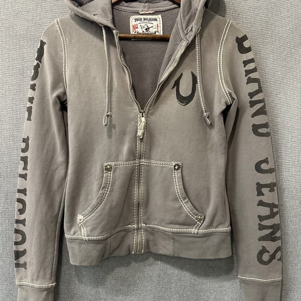트루릴리전 True Religion 그레이 집업 후디