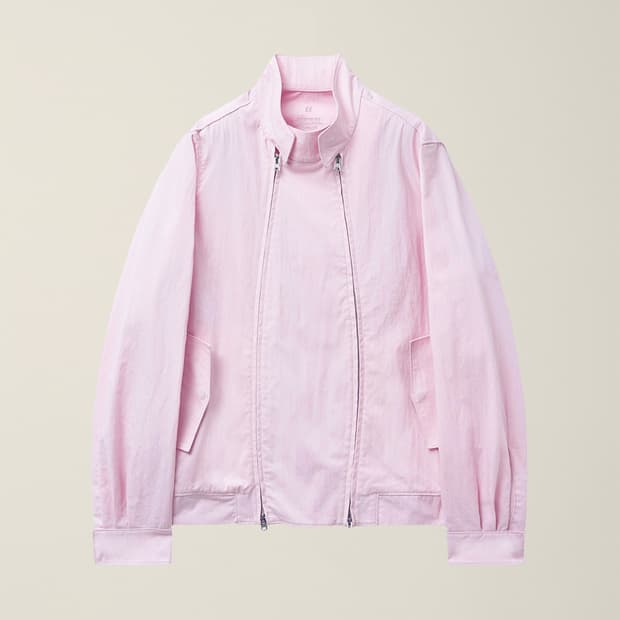 ee 누마레 DOUBLE ZIP HARRINGTON JACKET 핑크 M