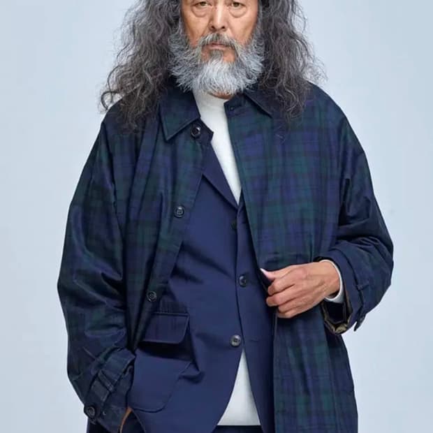 새상품급 프리즘웍스 울라이크 발마칸 맥코트 타탄체크코트 바람막이 남sm