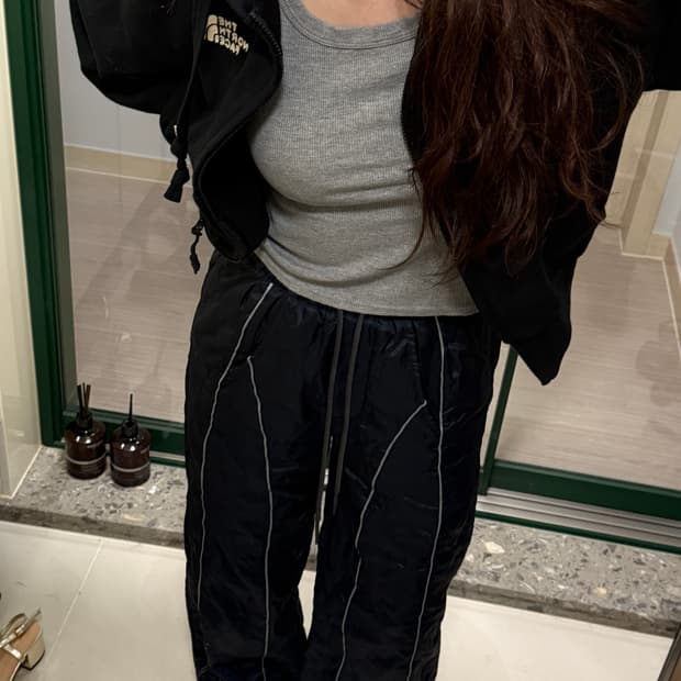 더일마 하비에르 퀼팅 팬츠 (진네이비)