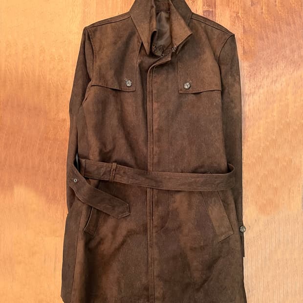 토네이도 마트 마이크로 스웨이드 코트