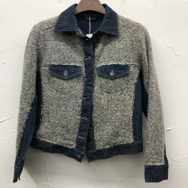 planet remix co.jp 트위드 데님 자켓