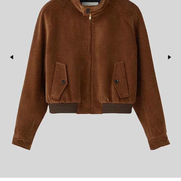 [M] 렉토 코듀로이 해링턴 점퍼 자켓 브라운 새상품