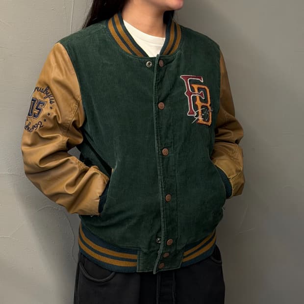 FUBU 후부 올드스쿨 코듀로이 바시티 자켓 (L)