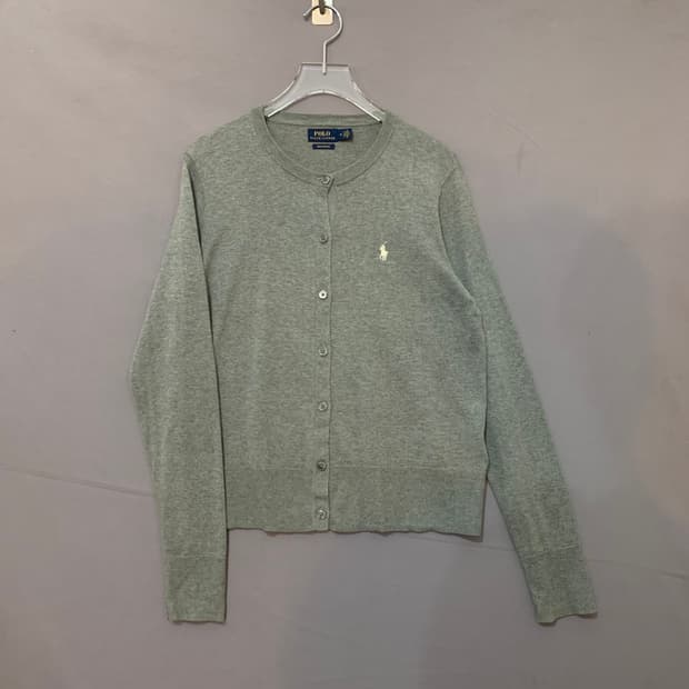 M 폴로랄프로렌 피마 코튼 라운드 니트 가디건