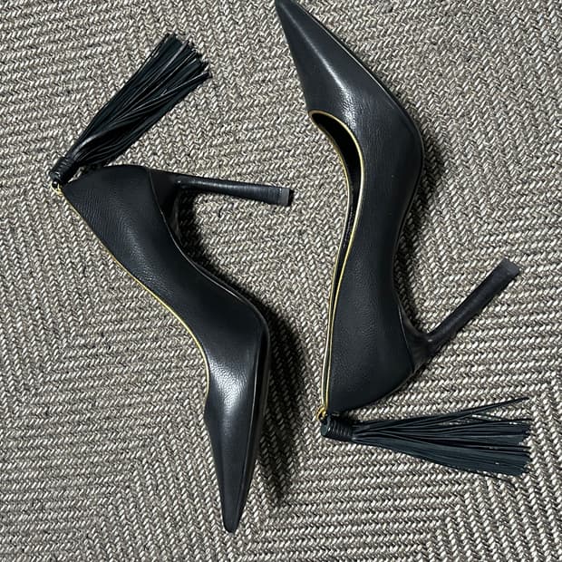 랑방 태슬 하이힐