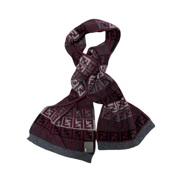 펜디 주카 패턴 울 머플러