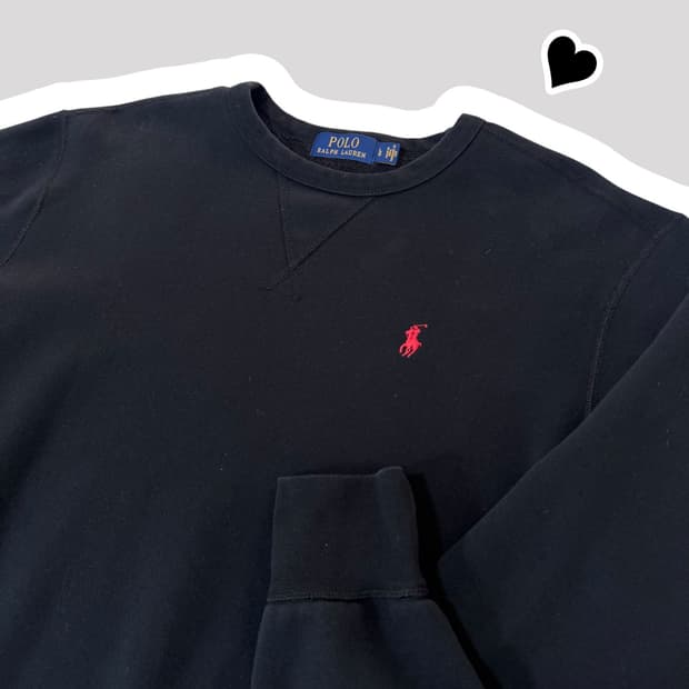 신형 폴로 랄프로렌 블랙 맨투맨