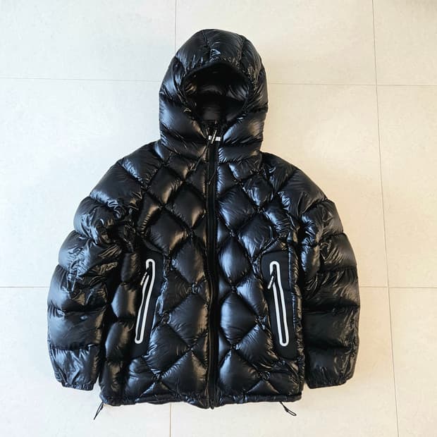 앤드원더 다이아몬드 스티치 블랙 XL