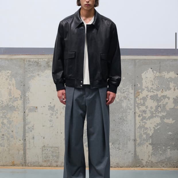 도프제이슨 프리미엄 배지터블 클래식 A-2 레더 자켓 블랙