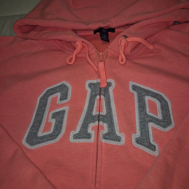 GAP 핑크빛 오렌지 후드집업 XXL
