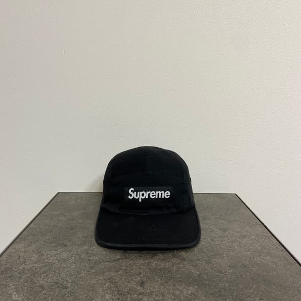 (OS) 슈프림 박스로고 캠프캡 모자 블랙
