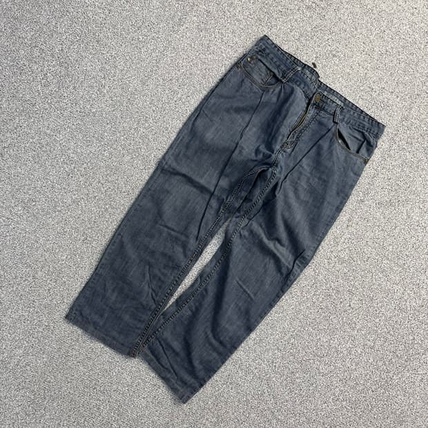 실측확인 버버리 런던 데님 청바지 0806J2