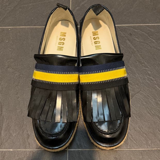 MSGM 프린지 밴드 에스파드류 슬립온 로퍼
