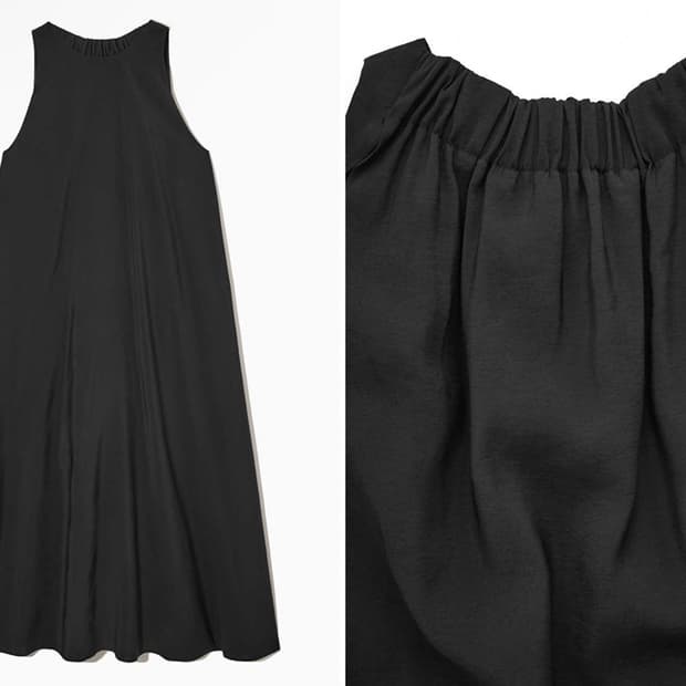 코스 COS 레이서 넥 미디 드레스 1085148001 (36size)