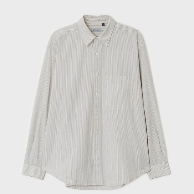 벨리에 다운 타임 치코 셔츠 - 블루 스트라이프 105(05)