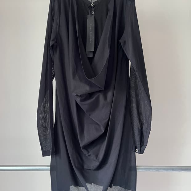 Poeme Bohemien Linen Layered Henley Top